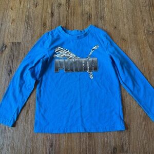 3/20$ Puma Kids Vibrant Blue Long Sleeve Tee size 5